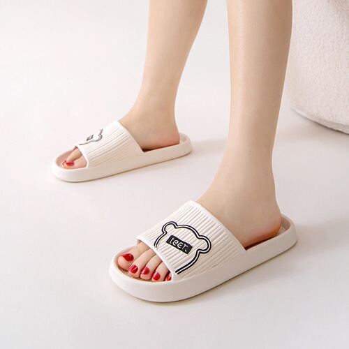 Sandal with Poop Feeling Men's Summer Outerwear Trendy Women's Indoor Home Bathroom Shower Use Cartoon Cool Slippers for Men