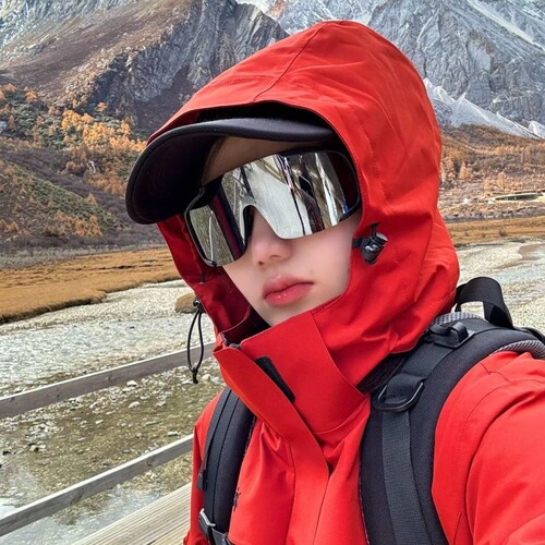 Color-changing cycling sunglasses, men's high-end, windproof, protective, marathon running sports sunglasses