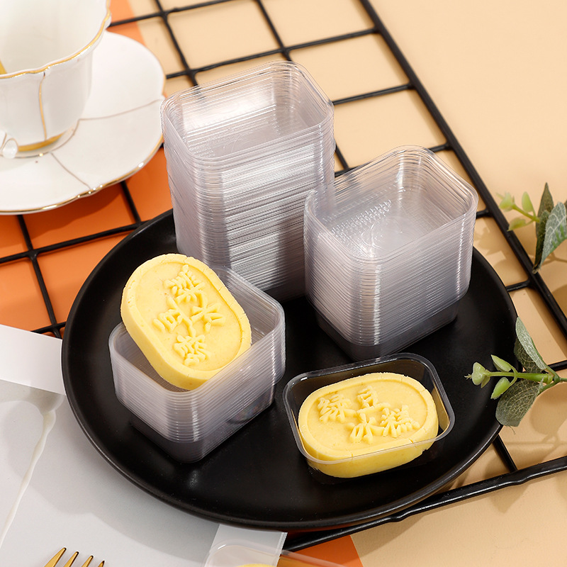 新款绿豆糕吸塑盒透明内托 食品包装盒零食底托  加厚塑料盒批发