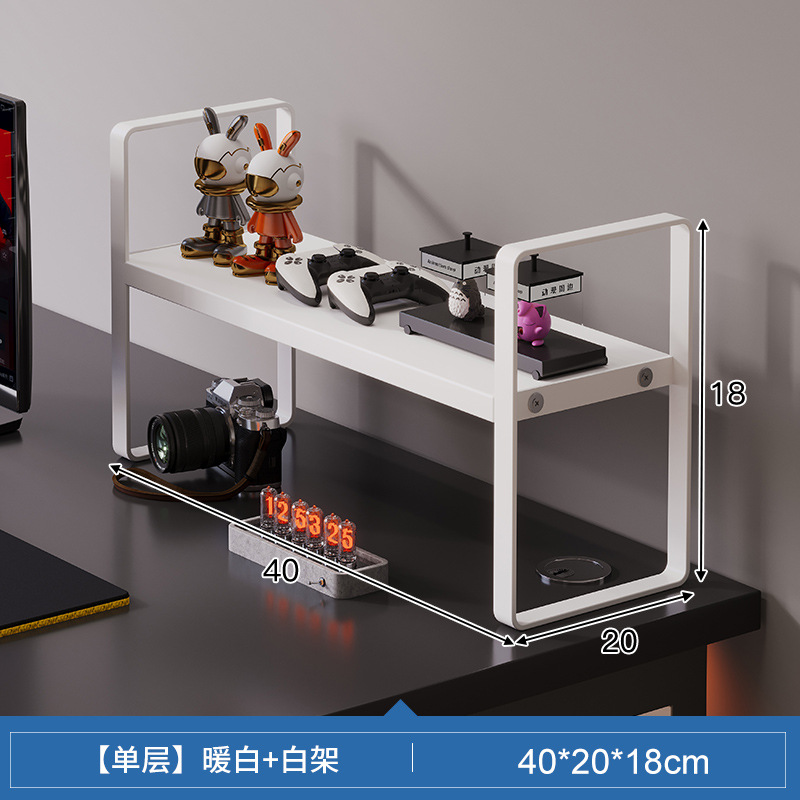 Blanco cálido de una sola capa + estante blanco 40*20