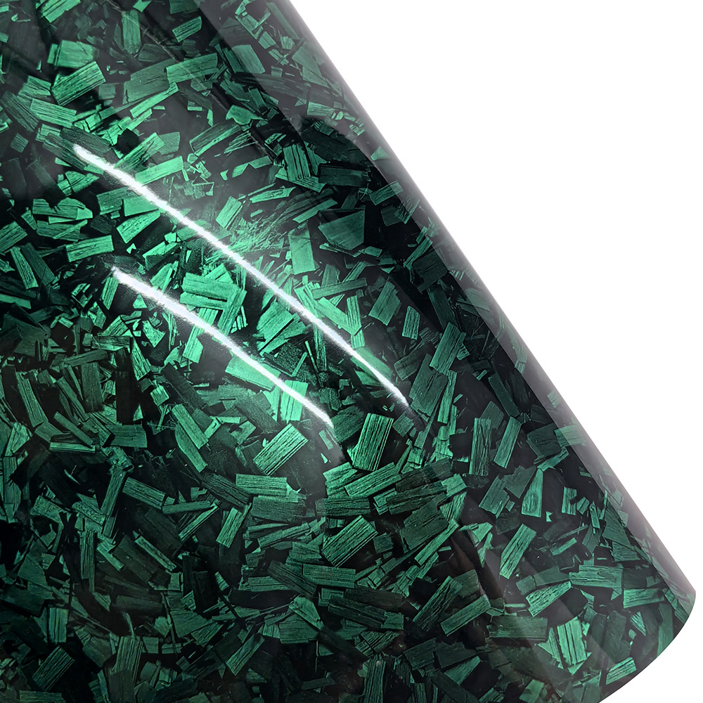 AliExpress Hot Sale Car PET Forged Carbon Fiber Flower Carbon Color Change Film Bright Matte Body Interior Modification Sticker Film