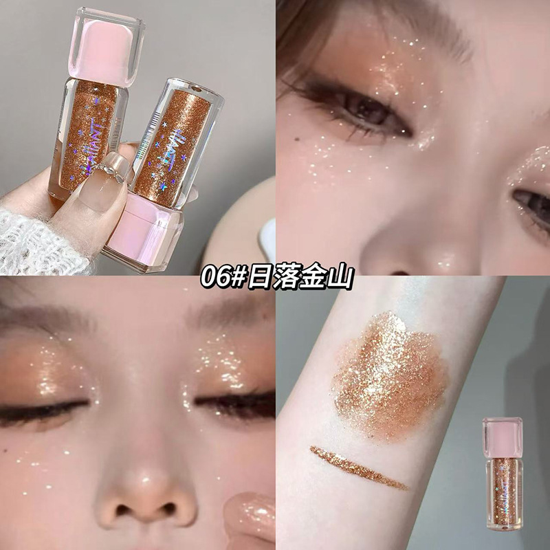 Ke Lauder Bright Galaxy Eyeshadow Liquid Perlas Flash fino Resplandor Exquisito Resplandor Lying Silkworm Eyes Brillante Sombra de ojos