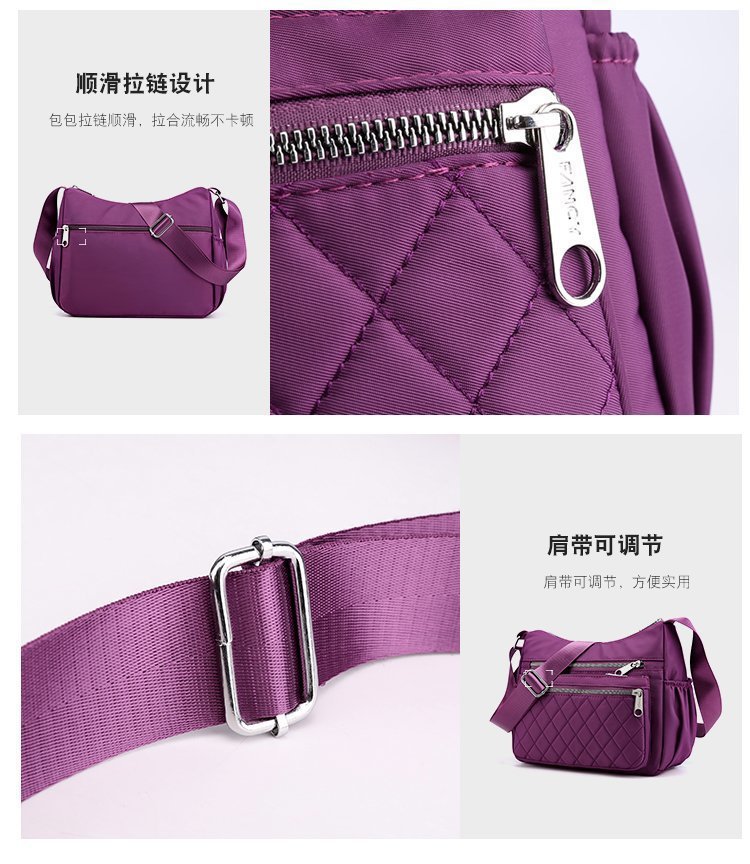 New casual single-shoulder crossbody bag, Oxford fabric bag, simple and fashionable European and American women's bag, cross-border one-piece delivery worldwide undefined