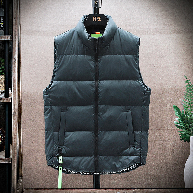 [Recomendación de Cui Wanzhi-Nuevo estándar nacional] chaleco de pluma para parejas caliente en invierno con cuello vertical y hombros de la moda de la blusa image 7