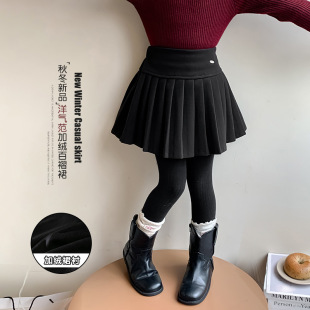 Ůͯ����ȹ2025�ﶬ�¿���⃺ͯ�ӽq��ȹ����������ɫ�ٴ����ȹ