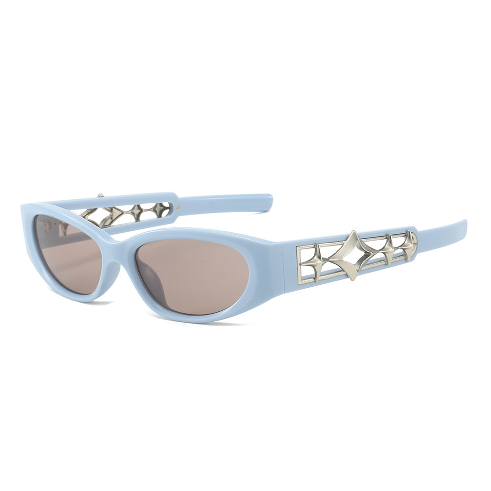 2024 fábrica directa transfronteriza Comercio exterior gafas de sol nueva personalidad punk gafas de sol hombres y mujeres de Europa y América gafas de sol huecas