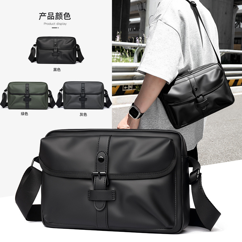 New Men's Crossbody Bag, Fashionable Business Men's Bag, Casual Versatile Shoulder Bag, Waterproof Trendy Commuter Bag, Large Capacity New Men's Crossbody Bag, Fashionable Business Men's Bag, Casual Versatile Shoulder Bag, Waterproof Trendy Commuter Bag, Large Capacity
