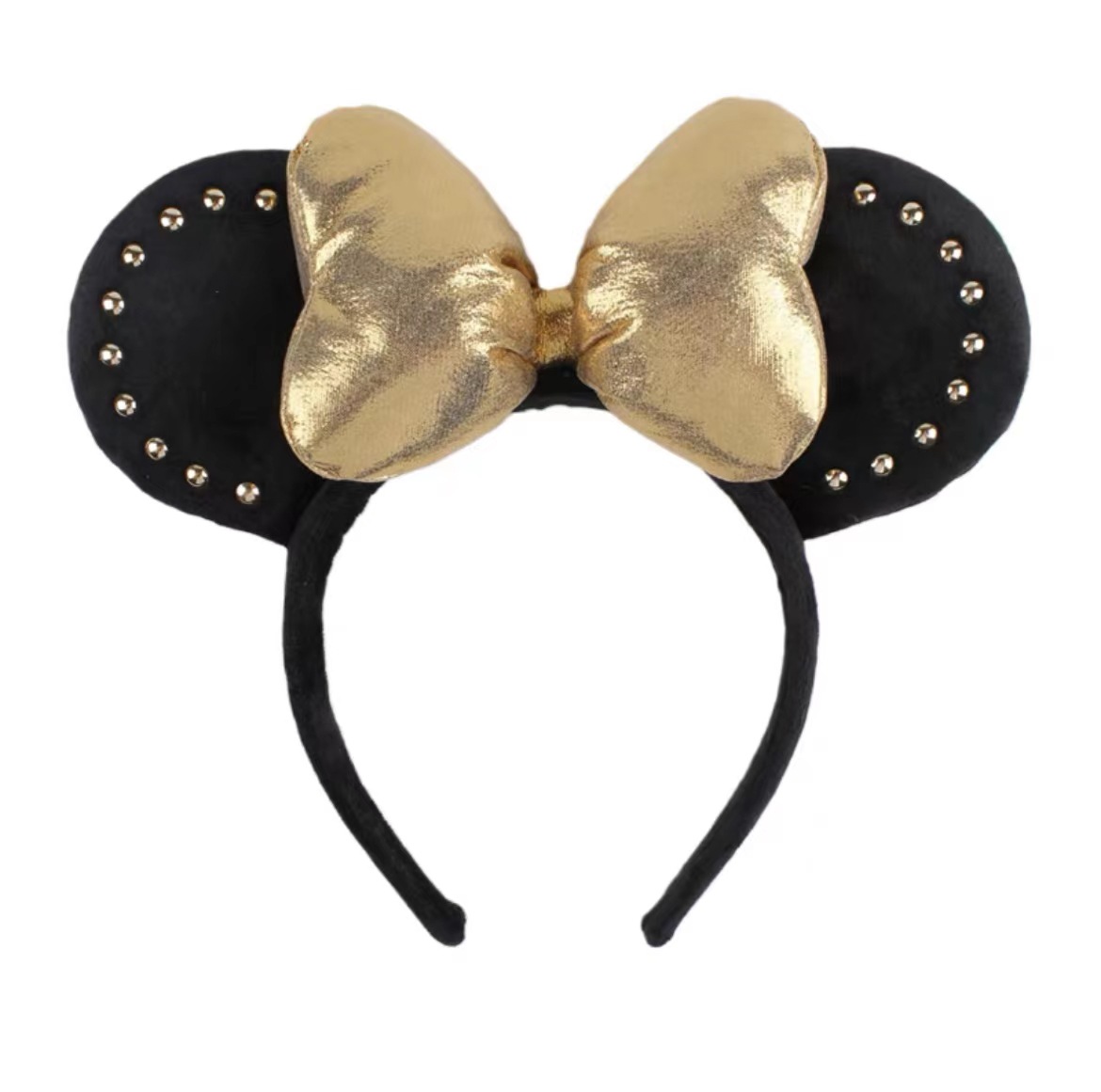 펑크 미니 머리띠 노란색