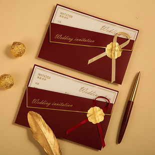 Wedding Invitation Invitation 2022 Wedding Invitation Print European Creative Wedding Invitation Invitation Bronzing Advanced Small Fresh