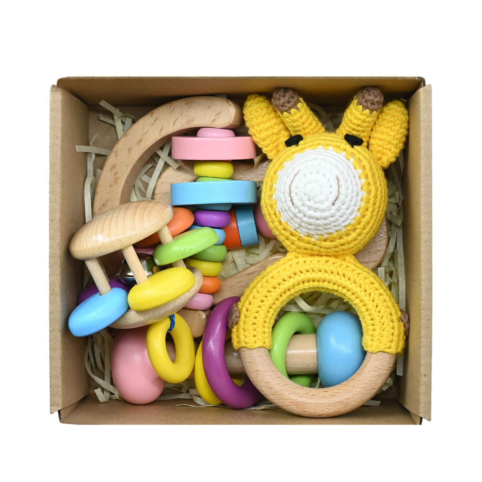 노란 기린 선물 상자