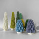 Jiahuimei Christmas tree candle silicone mold diy Christmas decoration gypsum fragrant stone candle mold