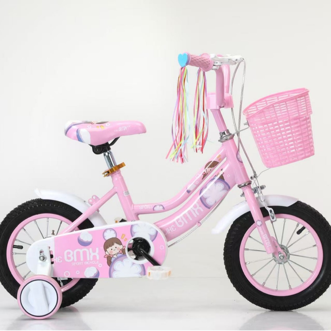 New Lightweight Outdoor Cycling Bike for Toddlers, Auxiliary Pedal Bike, Princess Children's Bicycle