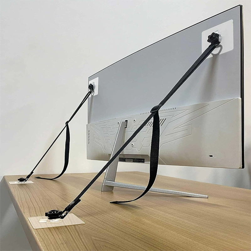 Регулируемый ремень безопасности для телевизора, подходящий для антисейсмического ремня для шкафа для телевизора или настольного экрана, предотвращающий наклон мебельного якоря