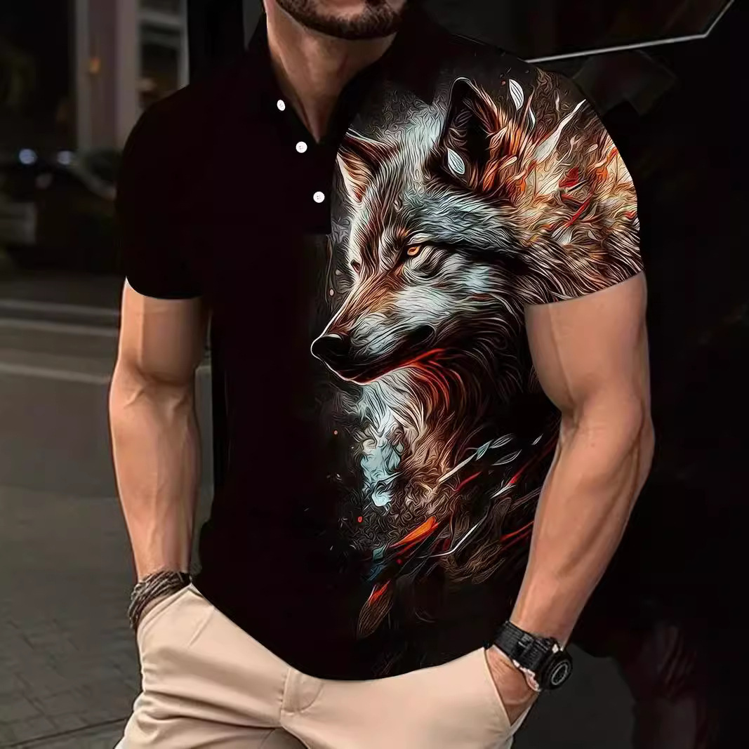 2025 nuevo estilo europeo y americano transfronterizo Amazon tendencia casual camisa POLO de manga corta de alta calidad para hombres MB13