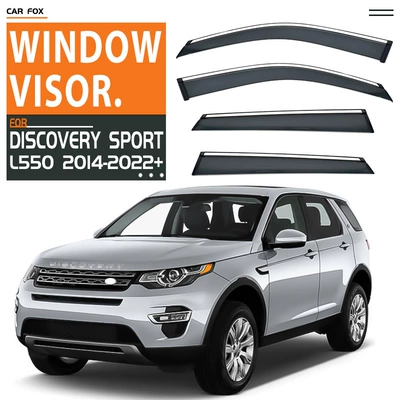 For Land Rover DISCOVERY Sports Sunny and Rainy Blast Rain Eyebrow DISCOVERY SPORT Window visor (Rain shield) - standard-packing-without-logo-discover-shenxingdiscover-sports-edition-mk1-l550-2014-2022-pc-with-bright-strip-rain-shield