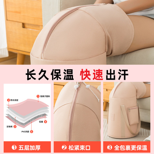 Folding Insulated Foot Bath Tub with Ion-Enhanced Thickened Upgraded Tall Deep Portable Home Foot and Knee Bath Bag