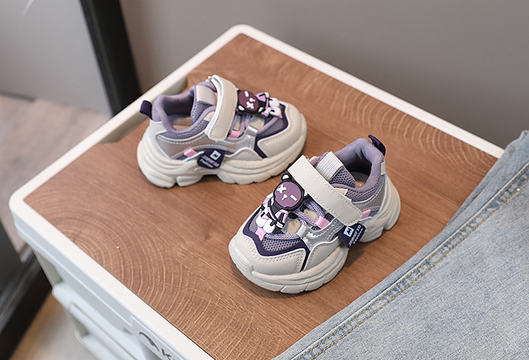 Ventilerande mesh sneaker för flickor för vår och höst sport_voghion.com