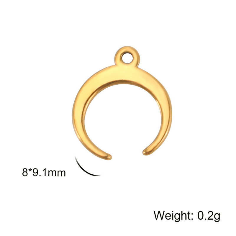 Lower crescent moon (gold)