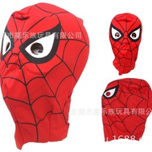 蜘蛛侠头罩面罩爸爸去哪儿童蜘蛛侠头套面具帽子男万圣节表演道具