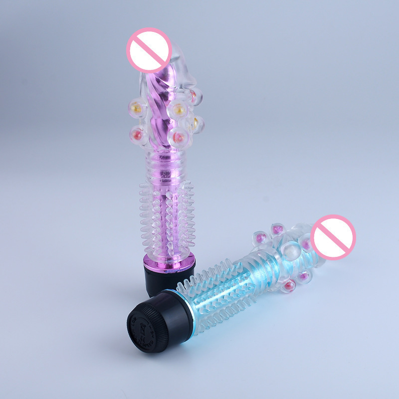 Small Dragon-Beard Crystal Vibrator, TPE Single-Shock Massage Stick, Adult Toy — detail image 14