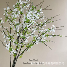 工厂直销 高品质仿真雪柳 绣线菊喷雪花 线条型花材 花艺装置设计