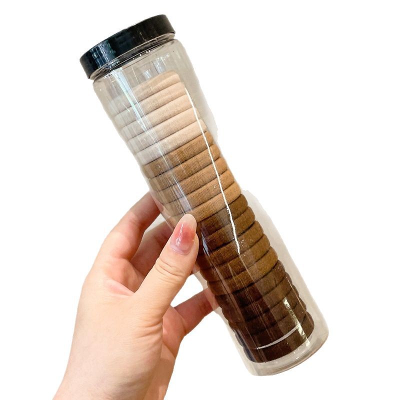 Sencilla, alta elasticidad y durabilidad, banda elástica, cabeza de bola femenina, cuerda para el cabello, no daña el cabello, cola de caballo baja, anillo para el cabello, tocado para niños