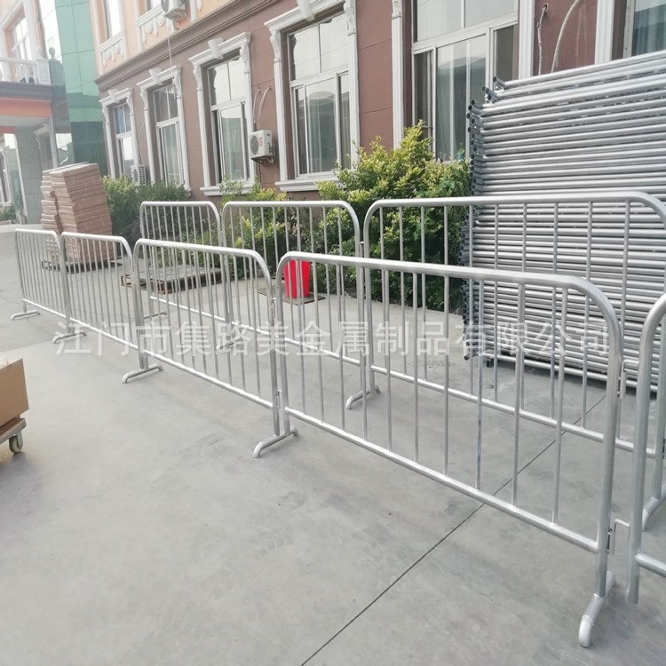 不锈钢可移动铁马 交通安全活动护栏围栏201.304不锈钢地铁隔离栏