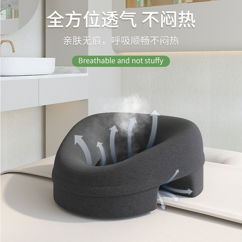 美容院マッサージ枕専用家庭用マッサージ枕顔パッドベッド開口部パッド穴付き快適通気性記憶綿|undefined