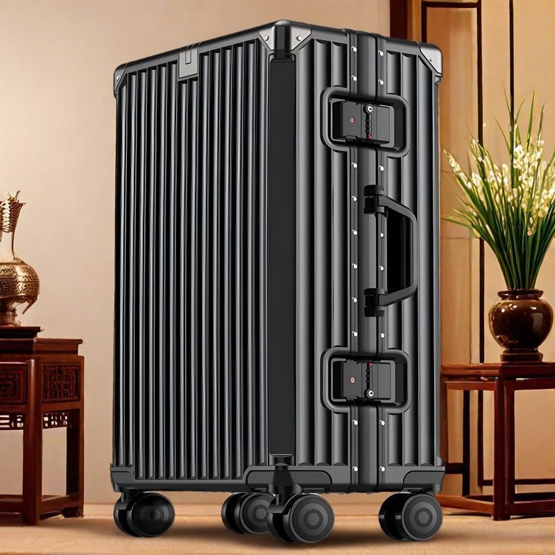 Trolley Case New Style Multifunctional Durable Large Capacity Strong Universal Wheel Aluminum Frame Suitcase Suitcase Student Password