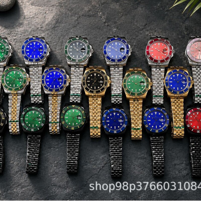 Laojia Green Water Ghost Diver Business Watch Men's Waterproof Steel Band Luminous Black Water Ghost Rubber Strap Automatic Mechanical Laojia Green Water Ghost Diver Business Watch Men's Waterproof Steel Band Luminous Black Water Ghost Rubber Strap Automatic Mechanical