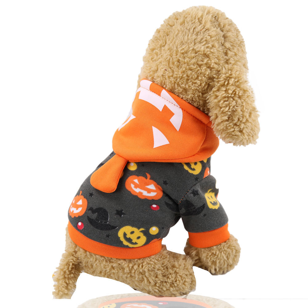 Calabaza linterna traje divertido Halloween Navidad perro ropa gato mascotas suministros otoño y el invierno nuevo