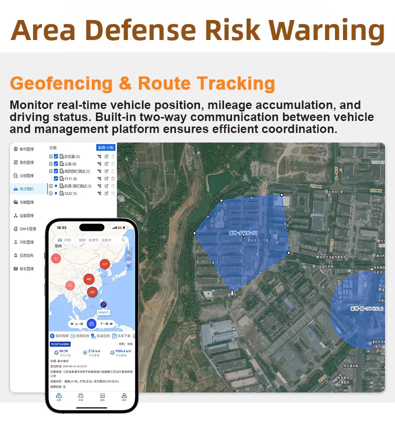Driving Recorder Customized Remote Monitoring Pure Beidou Positioning Real-Time Video Recording Voice Intercom Api Fleet Management