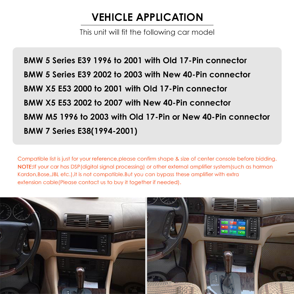 Cross-border 7-inch suitable for BWM BMW E53 Android GPS car navigator DVD reversing image central control integrated machine