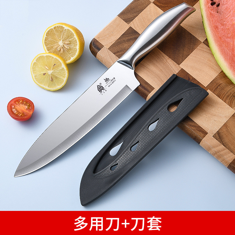 Cuchillo de frutas para regalos de frutas para cortar cuchillo de frutas de hoja grande de sandía doméstica de acero inoxidable afilado largo