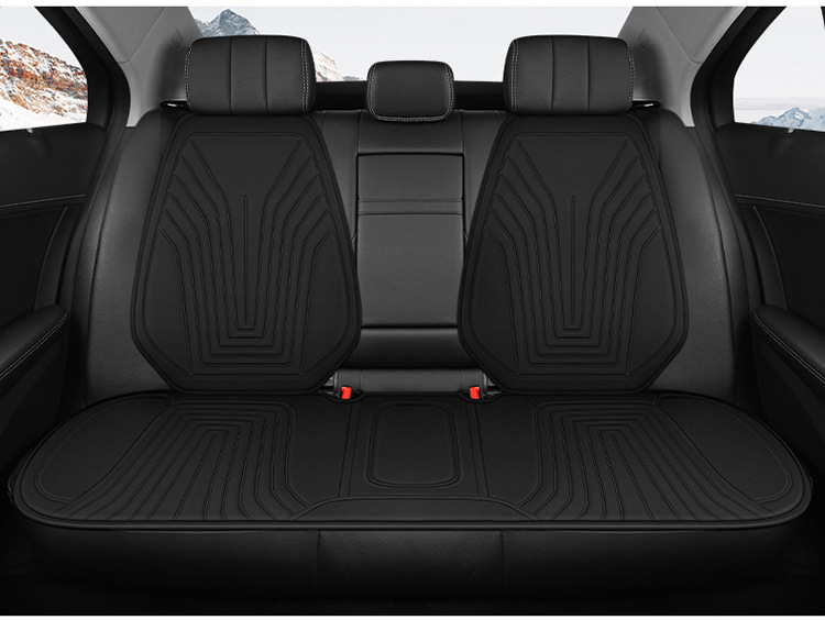 Car Heated Seat Cushion 12V with Backrest Electric Heating Car Seat Cover Autumn and Winter Warm Car Heated Seat Cushion