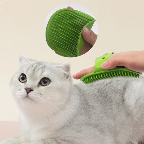 Pet Bath Brush Silicone Dog Bath Massage Brush Cat Cleaning Bath Glove Brush Pet Supplies Wholesale