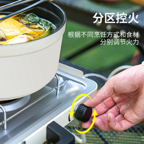 Portable outdoor camping stove cookware hot pot stove gas cooker Casserole Gas Stove