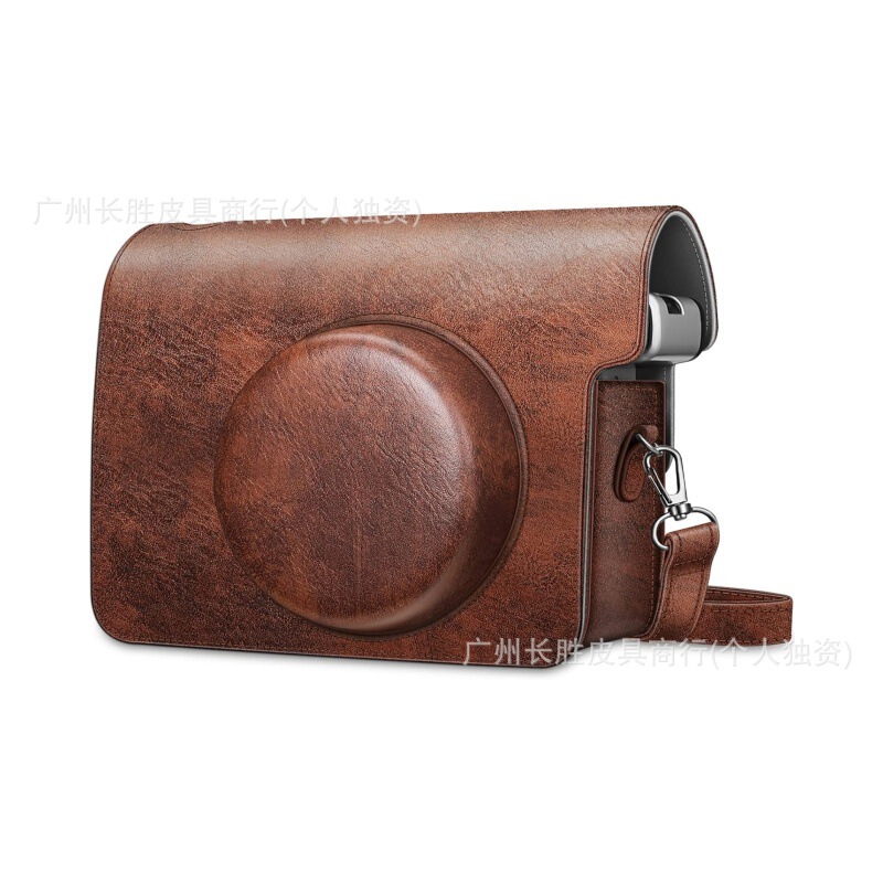 Cross-border Genuine Leather Unisex Crazy Horse Leather Camera Crossbody Bag Retro Fashion Carry-on Shoulder Strap Instant Film Camera Cross-border Genuine Leather Unisex Crazy Horse Leather Camera Crossbody Bag Retro Fashion Carry-on Shoulder Strap Instant Film Camera