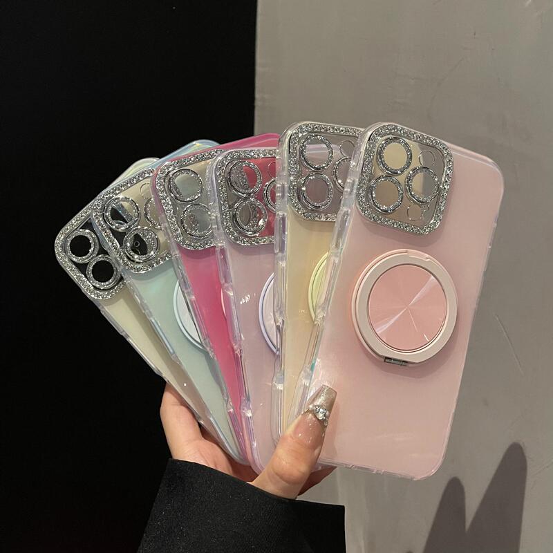 360 ° Rotating Magnetic Holder Suitable for Apple 17Promax Mobile Phone Case Iphone16Ppro Jelly Case 13P