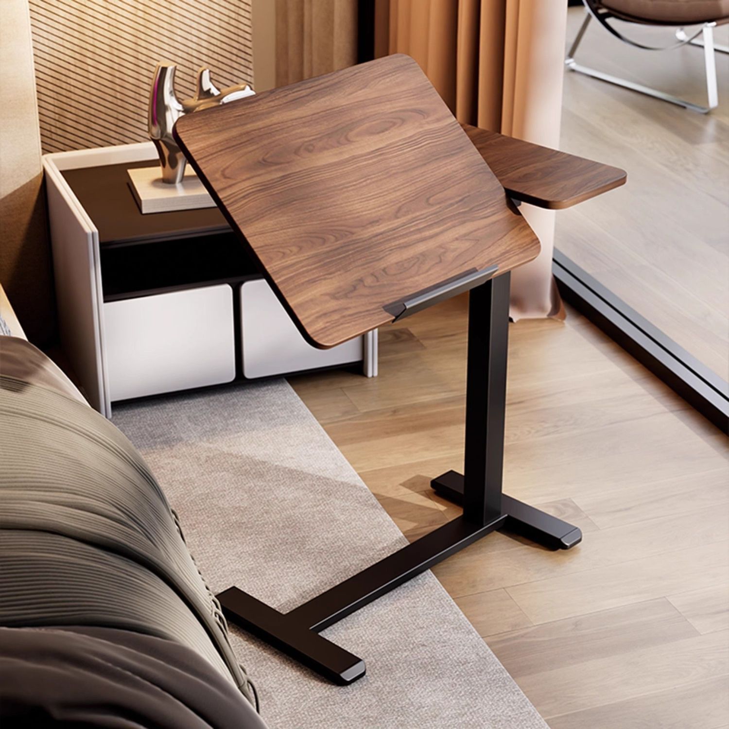 Mesa de cama elevable móvil mesa de computadora sala de estar sofá lado mesa plegable mesa de escritorio dormitorio mesa de estudio doméstica image 4