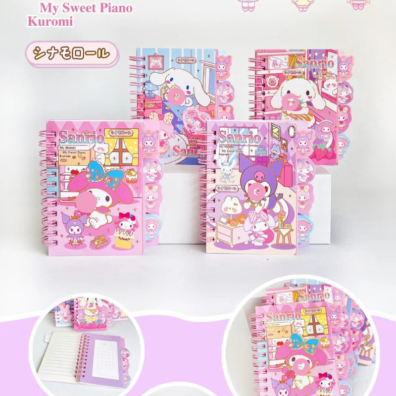 Cuaderno A7 de anillo para notas o agenda, papelería de exportación, regalo escolar o corporativo
