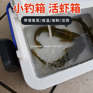 Small Fishing Box, Shrimp Box with Oxygen Pump, Fishing Box, Multi-Functional Fish Box, Oxygen Box, Live Shrimp Box, Fish Box, Oxygenated and Moisturized