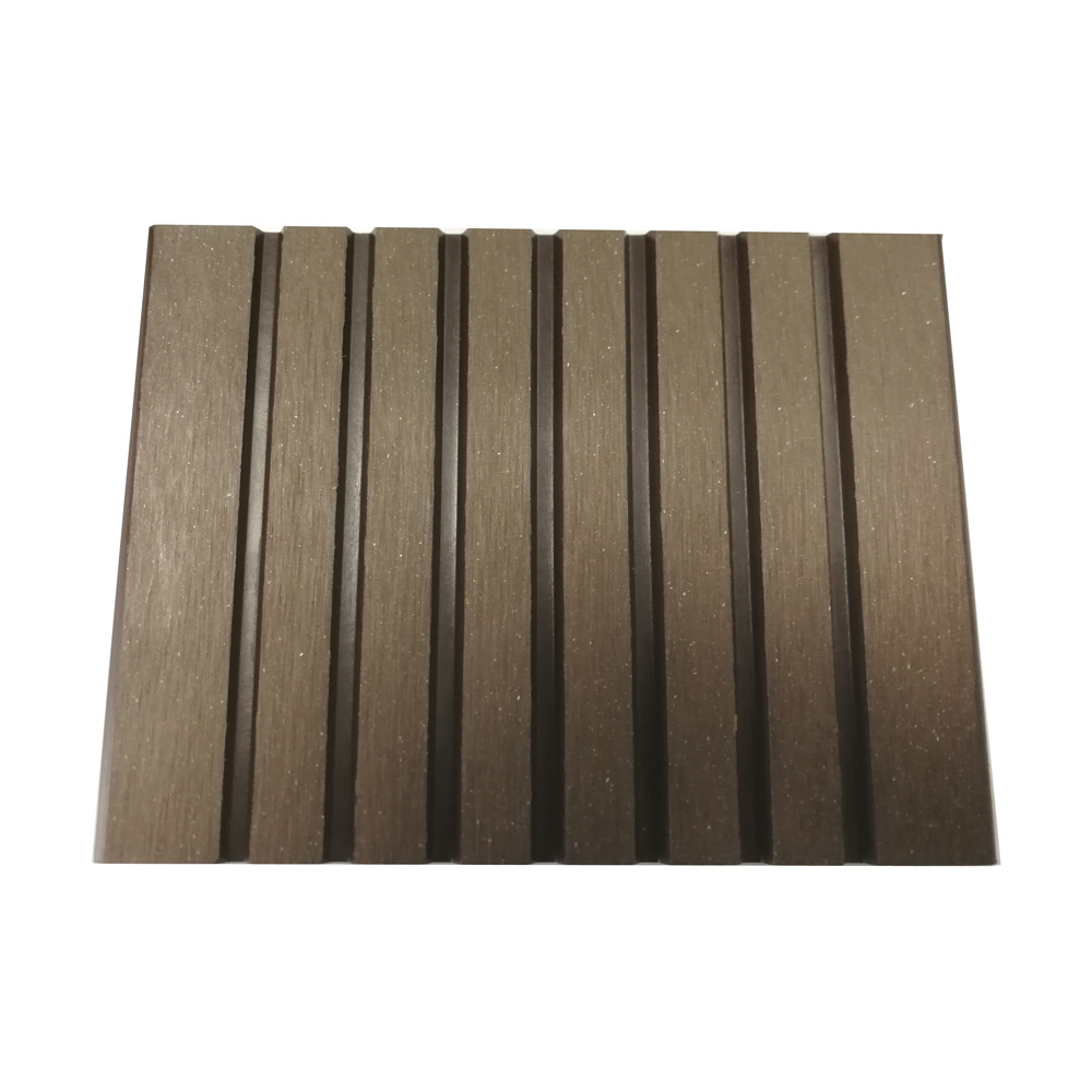 Madera-plástico piso WPC al aire libre agujero redondo plástico madera jardín patio decoración al aire libre anti-corrosión madera 140*22 placa sólida