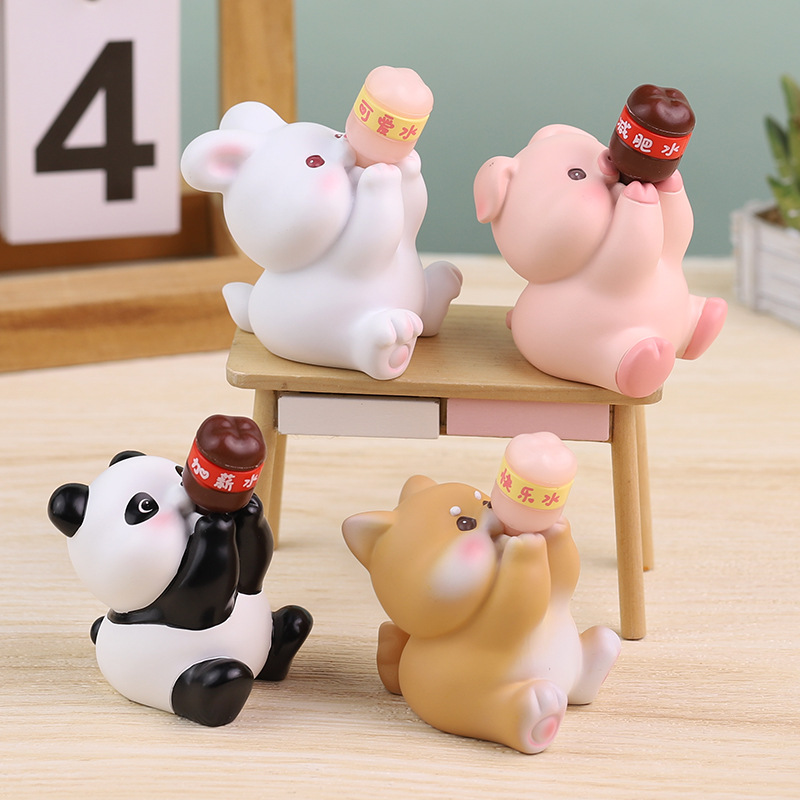 Happy tons tons tons ornaments car car interior cute office desk decorations creative birthday gifts for women