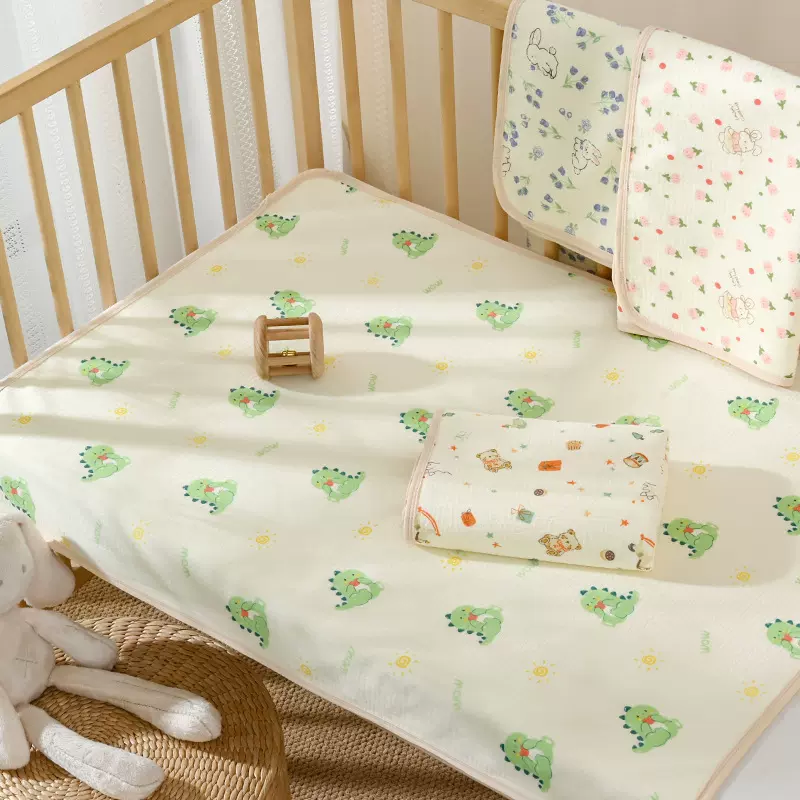 a类绉布隔尿垫防水透气婴儿新生儿床单大尺寸床垫可水洗姨妈垫