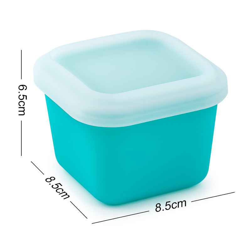 80ml/180ml パッションフルーツ包装箱 シリコン保存箱 離乳食サプリメント箱 ワンバイトアイスキューブ シングルアイスキューブ|undefined