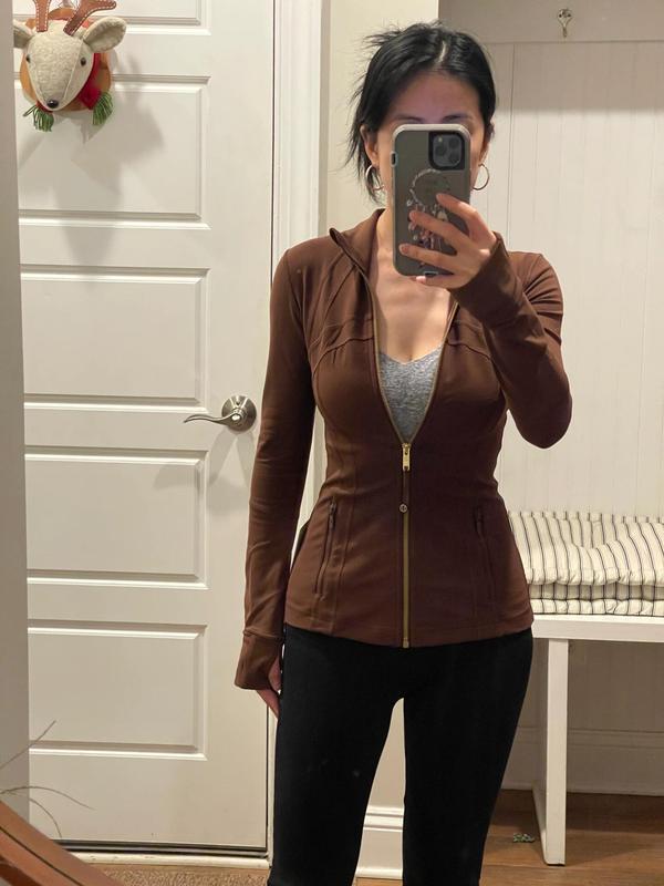 lulu同款瑜伽服上衣Define立领外套磨毛透气秋季修身夹克健身服女|undefined