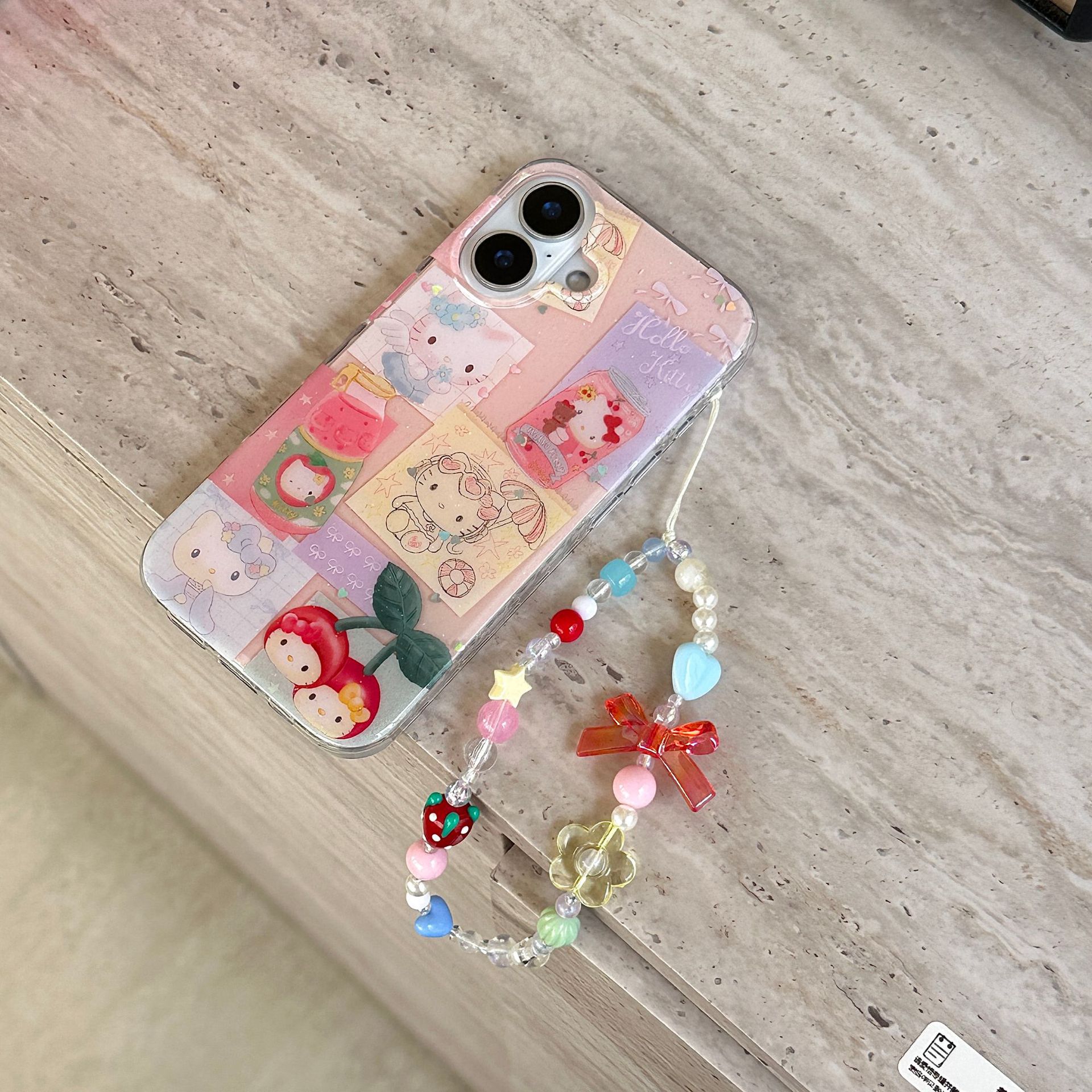 Linda cereza a cuadros con costuras para Apple 16ProMax funda para teléfono móvil 15/14 nicho 13 femenino 15Pro nuevo 16