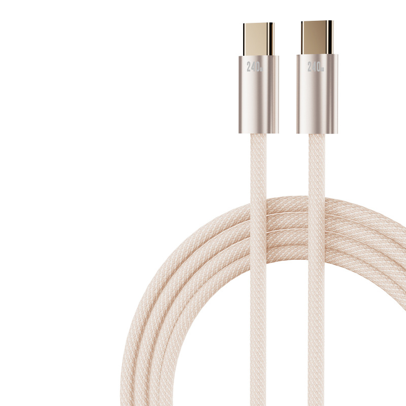 240W携帯電話データケーブル編組金メッキType-cインターフェースApple Huawei typec充電ケーブル高速充電に適しています|undefined