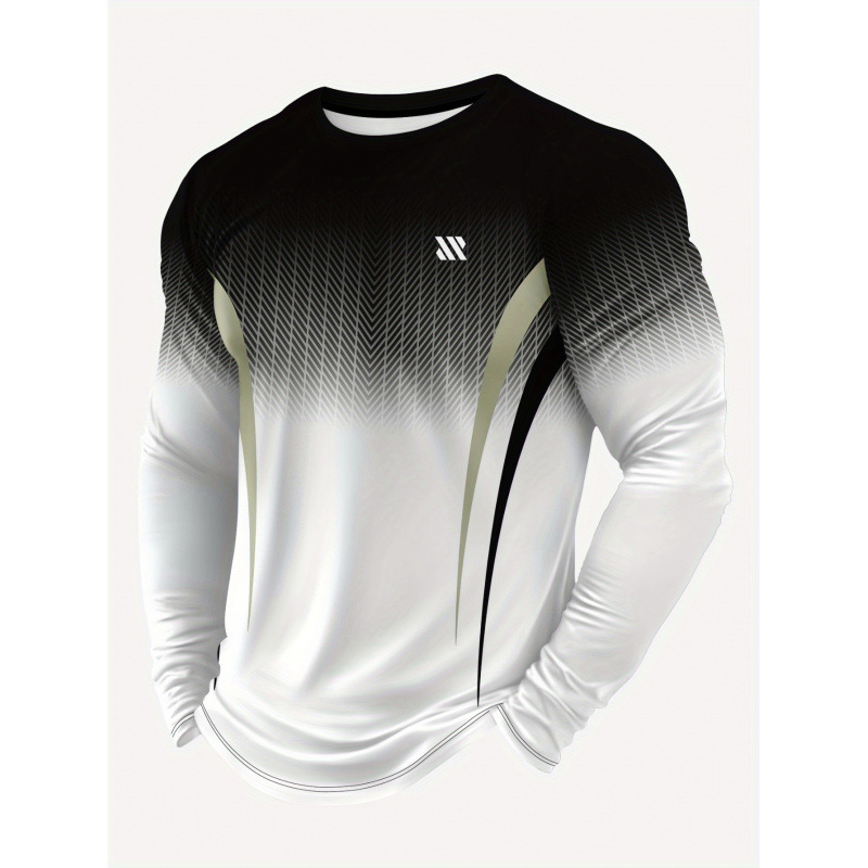 L 36091 Men's 3D Graphic Long Sleeve Men's 3D Graphic Long Sleeve